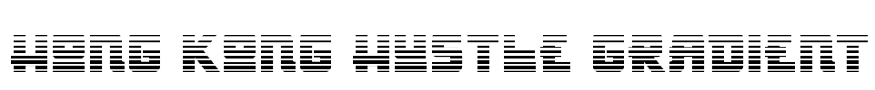 Hong Kong Hustle Gradient Font Image