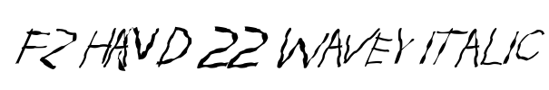 FZ HAND 22 WAVEY ITALIC Font Image