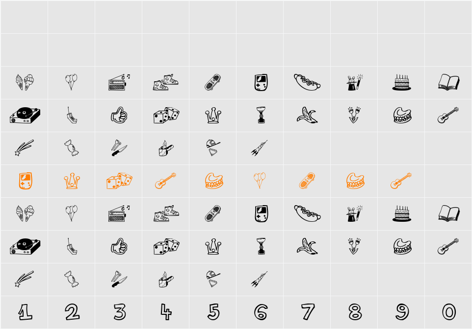 Life Style Memory Character Map