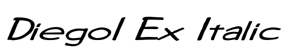 Diego1 Ex Italic Font Image