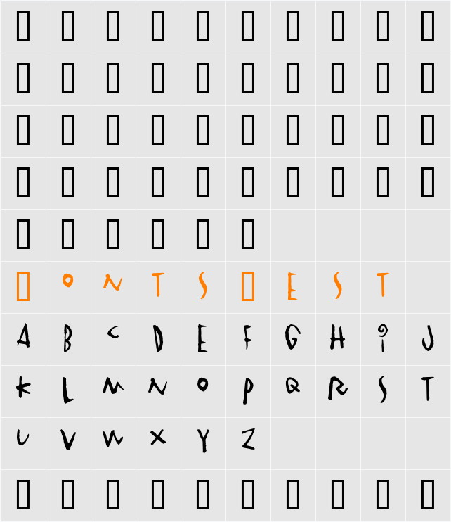 Vinterstad Character Map