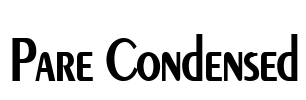 Pare Condensed