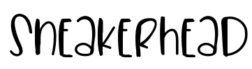 Sneakerhead Font Image