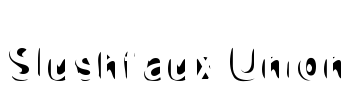 Slushfaux Union Font Image