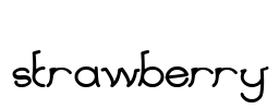 strawberry Font Image