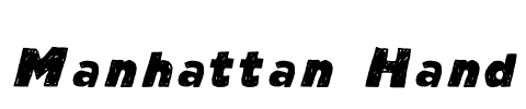 Manhattan Hand Font Image