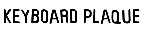 Keyboard Plaque