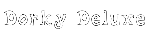 Dorky Deluxe Font Image