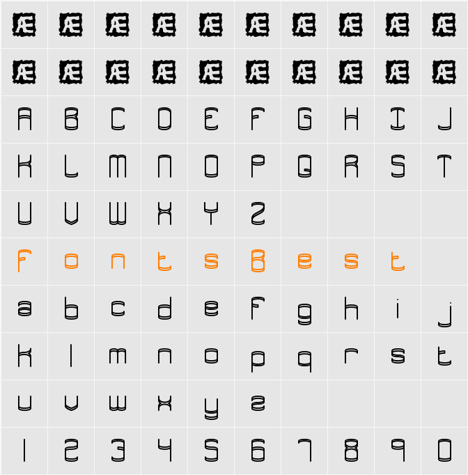 Enthuse BRK Character Map
