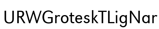 URWGroteskTLigNar Font Image