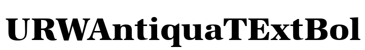 URWAntiquaTExtBol Font Image
