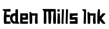 Eden Mills Ink Font Image