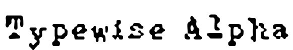 Typewise Alpha Font Image