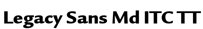 Legacy Sans Md ITC TT Font Image
