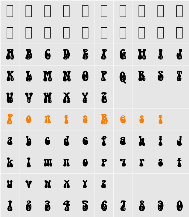 Pisces Becker Character Map