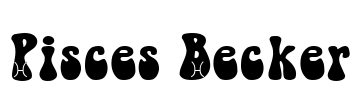 Pisces Becker Font Image