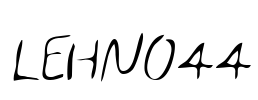 LEHN044 Font Image