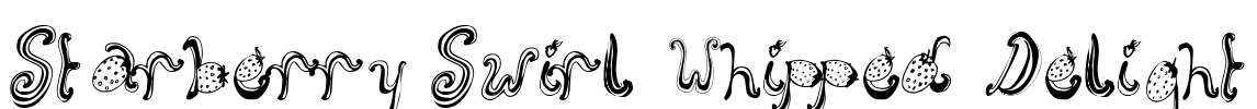Starberry Swirl Whipped Delight Font Image