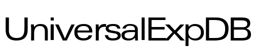 UniversalExpDB Font Image