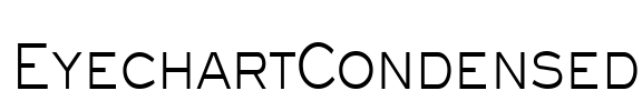 EyechartCondensed Font Image