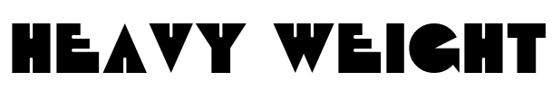 Heavy Weight Font Image