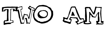 TWO AM Font Image