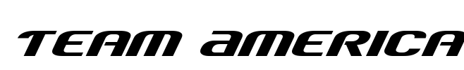 Team America Font Image