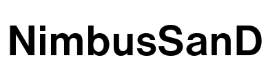 NimbusSanD Font Image
