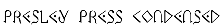 Presley Press Condensed