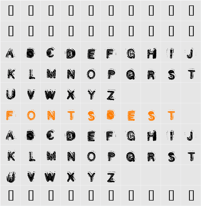 Sacchrinetrust Character Map