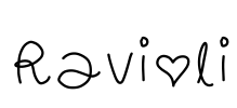 Ravioli Font Image