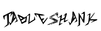 TableShank Font Image