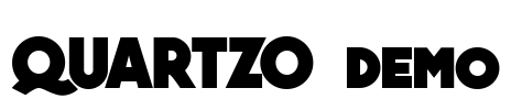 QUARTZO demo Font Image