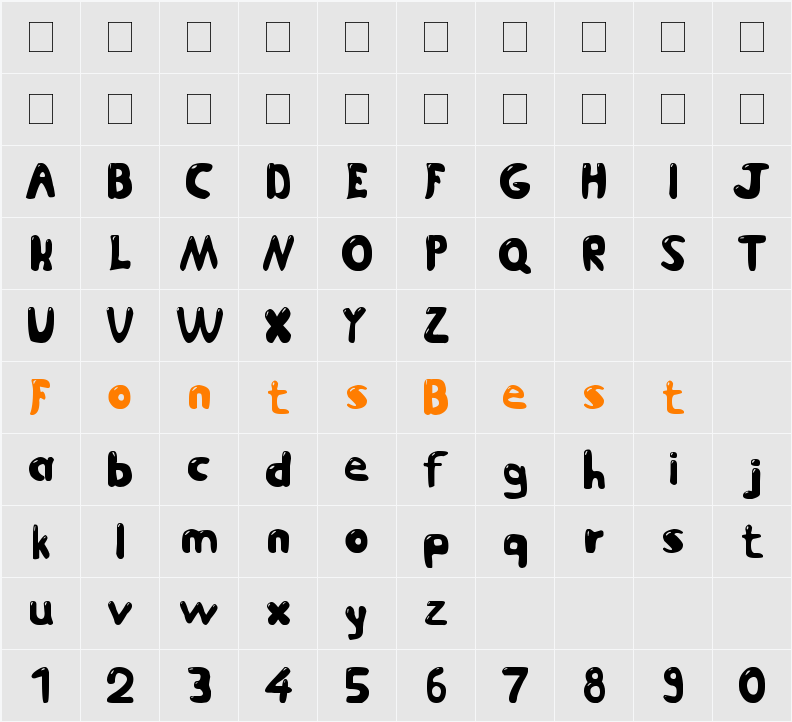 Jetmix Character Map