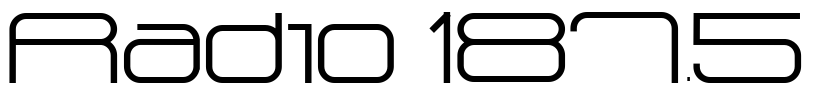 Radio 187.5 Font Image