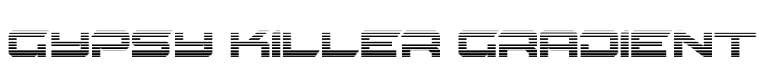 Gypsy Killer Gradient Font Image