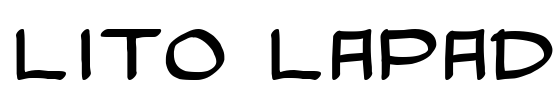 Lito Lapad Font Image