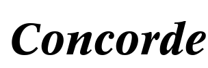 Concorde Font Image
