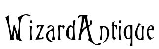 WizardAntique Font Image