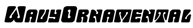 WavyOrnamental Font Image