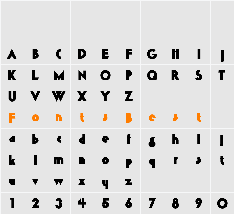 K22 Gadget Character Map