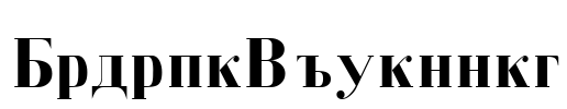 BodoniCyrillic