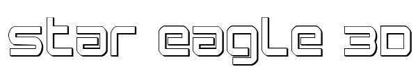 Star Eagle 3D Font Image