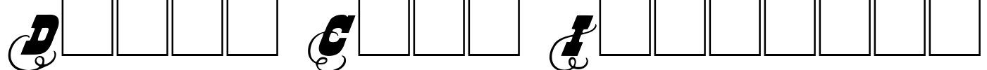 Dodge City Initials Font Image