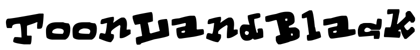 ToonLandBlack Font Image
