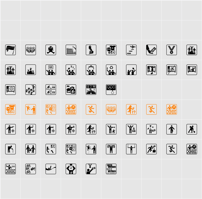 Olympukes Light Character Map
