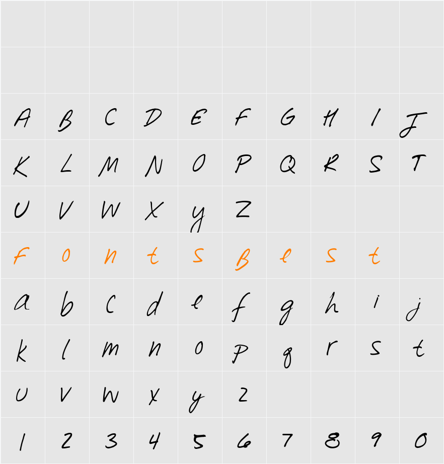 Southpaw Character Map