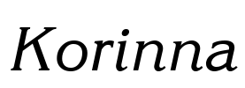 Korinna Font Image