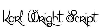 Karl Wright Script Font Image