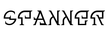 Spanner Font Image